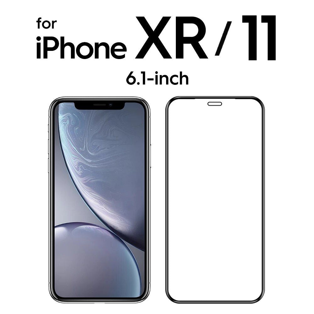 Ultra HD Tempered Glass Screen Protector for iPhone 15 Pro Max 14 Pro 13 12 Mini 11 XR - Full Coverage, Anti-Blue Light