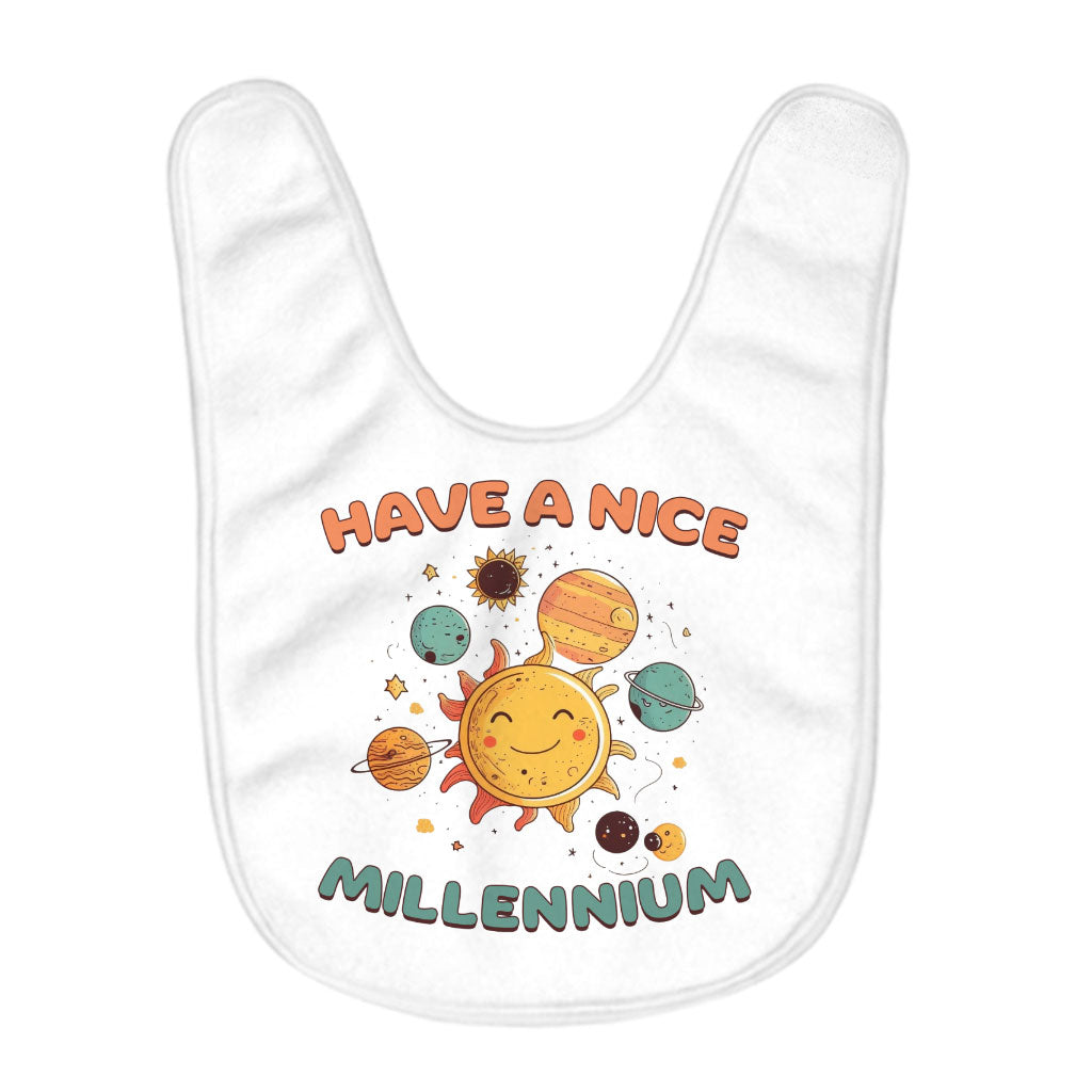 Cute Space Baby Bibs - Solar System Baby Feeding Bibs - Funny Bibs for Eating