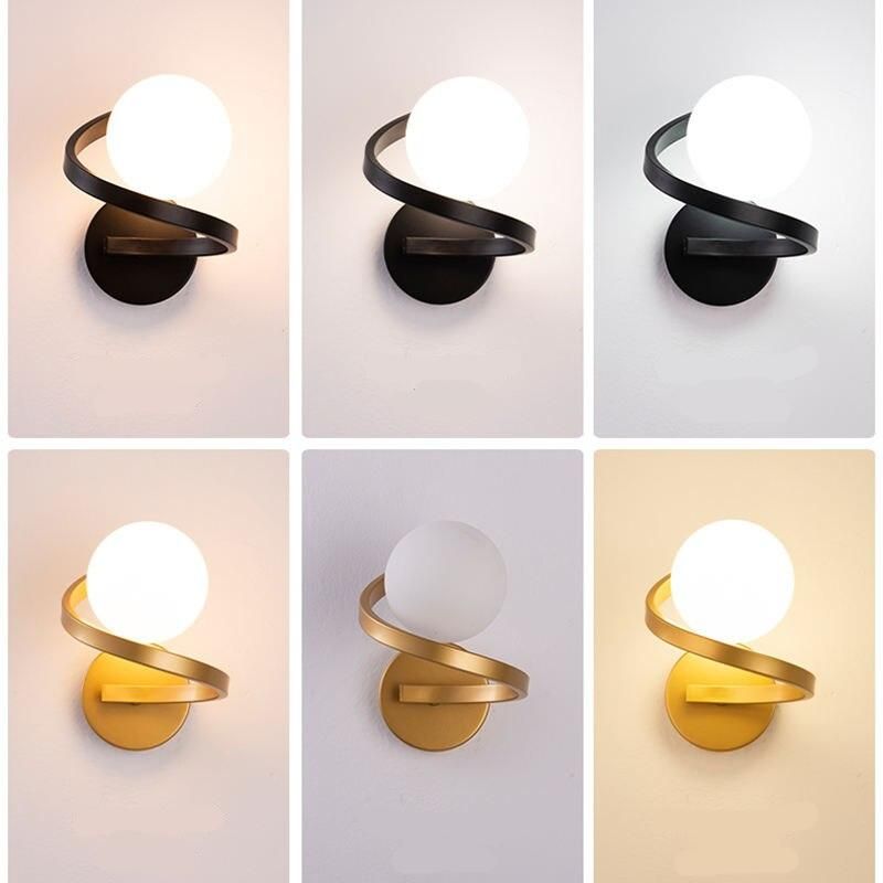 Modern Black Copper LED Wall Sconce