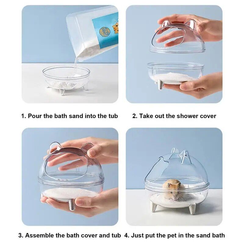 Deluxe Hamster Sand Bath Container