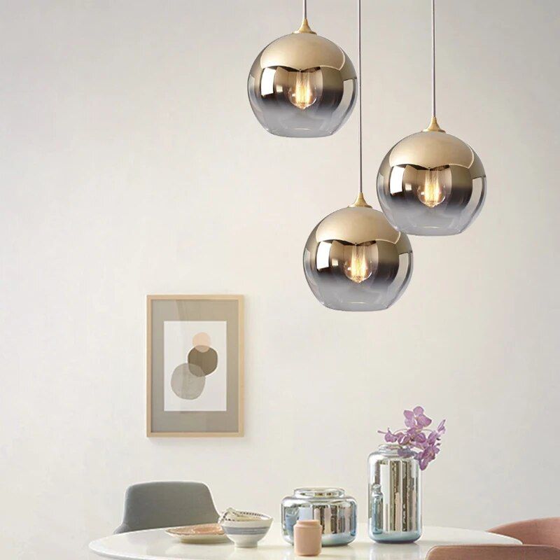 Elegant Modern Glass Pendant Light - Dining Room & Bedroom Decor