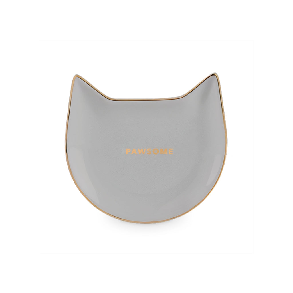 Pawsome Gray Ceramic Tea Tray