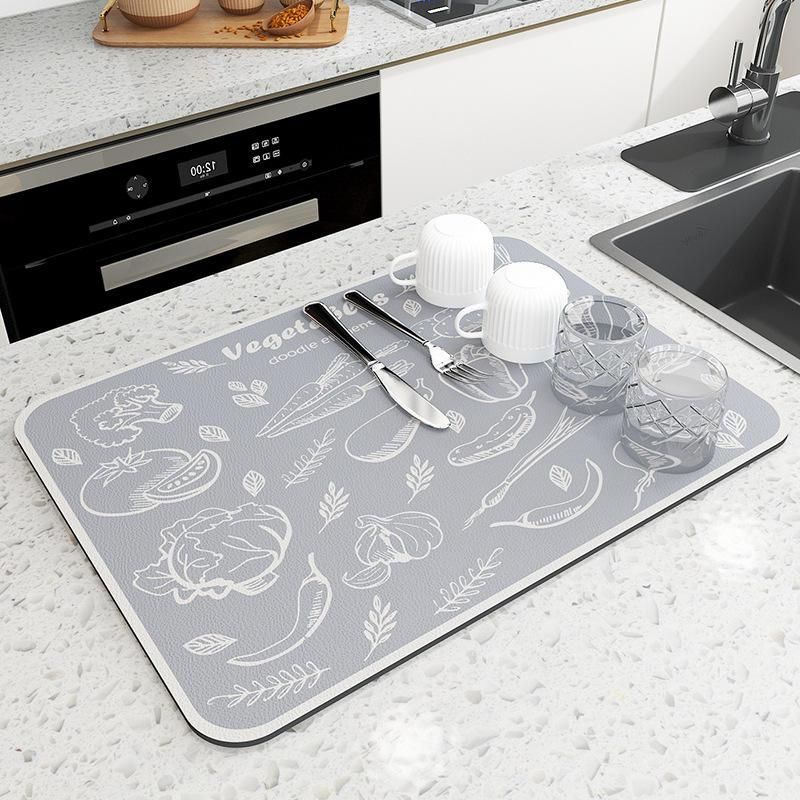 Multi-Functional Super Absorbent Kitchen and Bathroom Draining Mat