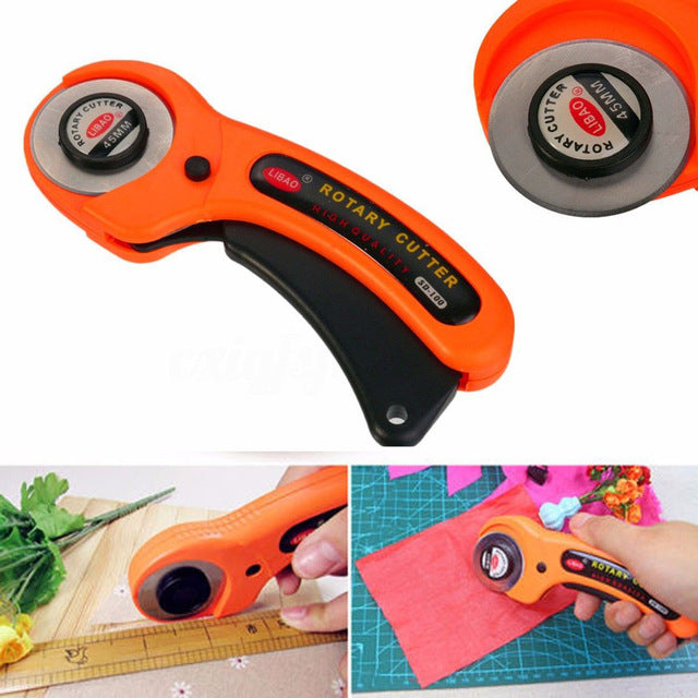 45mm Sharp Round Rotary Cutter Sewing Quilting | Black Lily