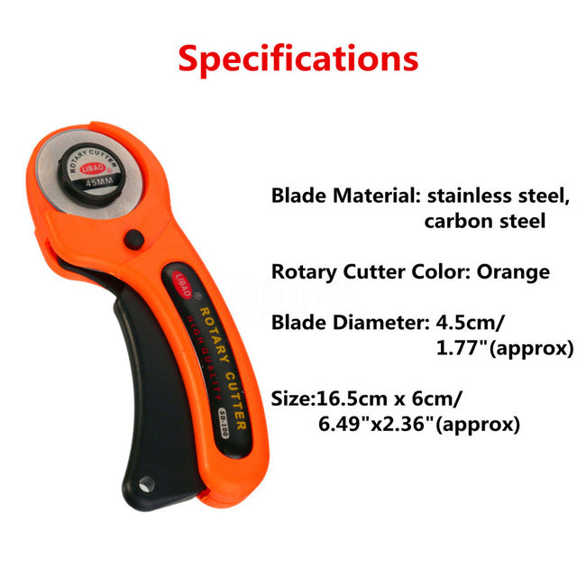 45mm Sharp Round Rotary Cutter Sewing Quilting