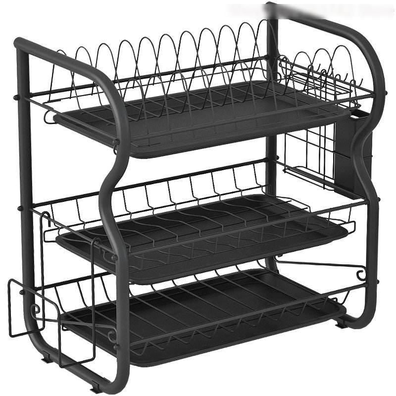 3-Tier Stainless Steel Kitchen Dish Drying Rack and Organizer