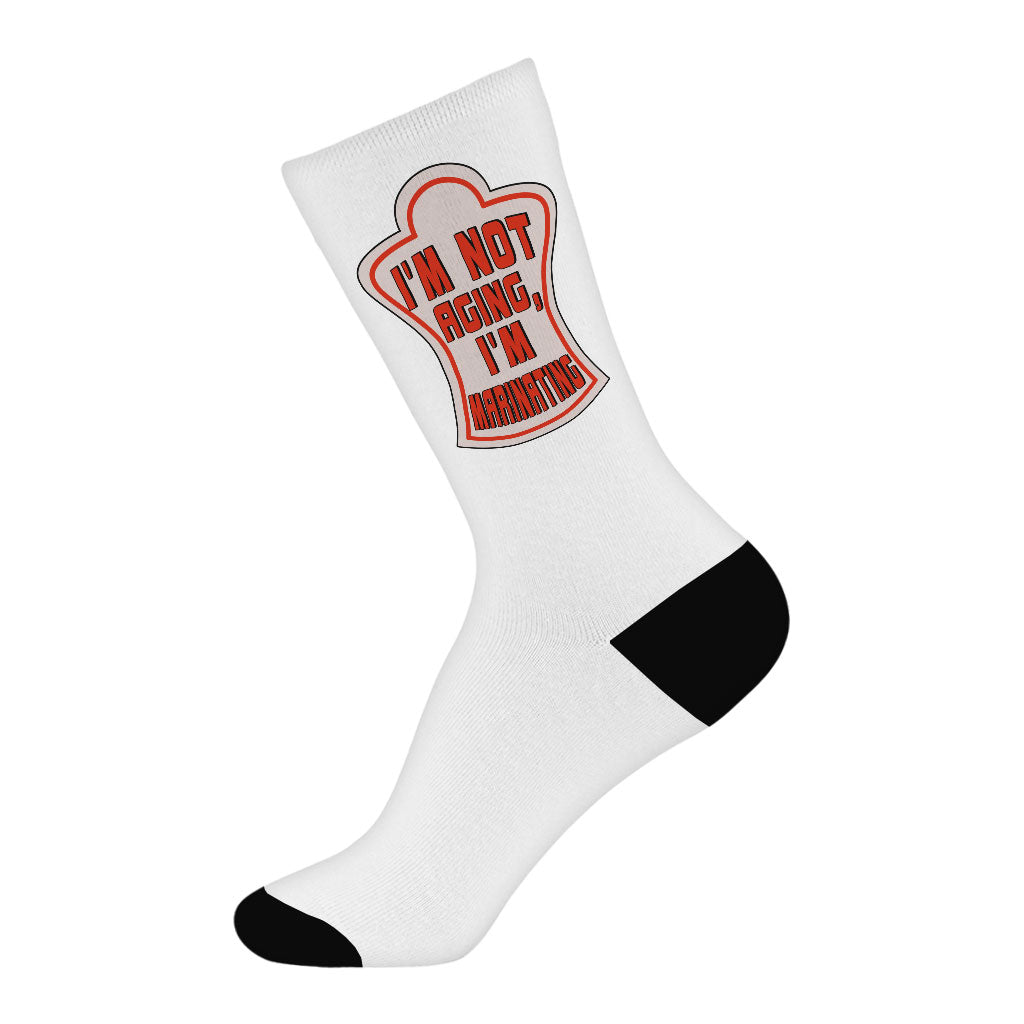 Funny Print Socks - Best Design Novelty Socks - Cool Crew Socks