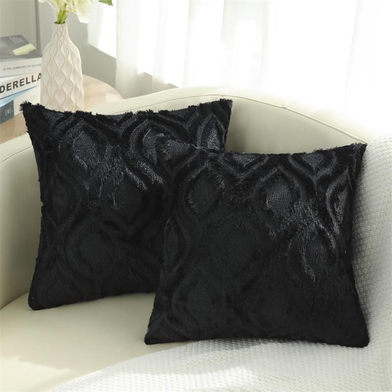 Luxury Geometric Cotton-Linen Throw Pillow Cover