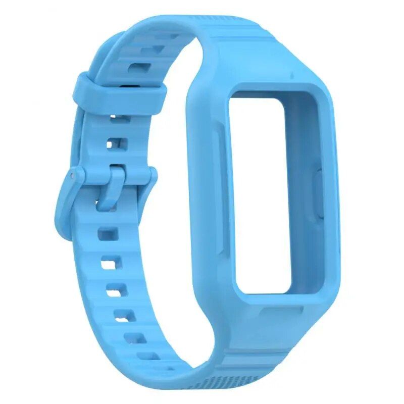 Waterproof Silicone Watch Strap for Smart Fitness Bands – Vibrant & Durable