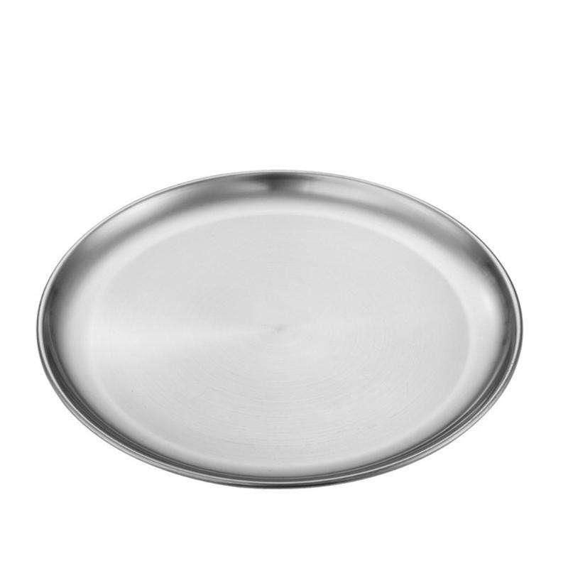 Elegant Stainless Steel Round Plates