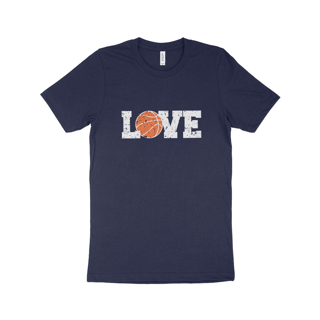 Basketball Love Unisex Jersey T-Shirt Made in USA