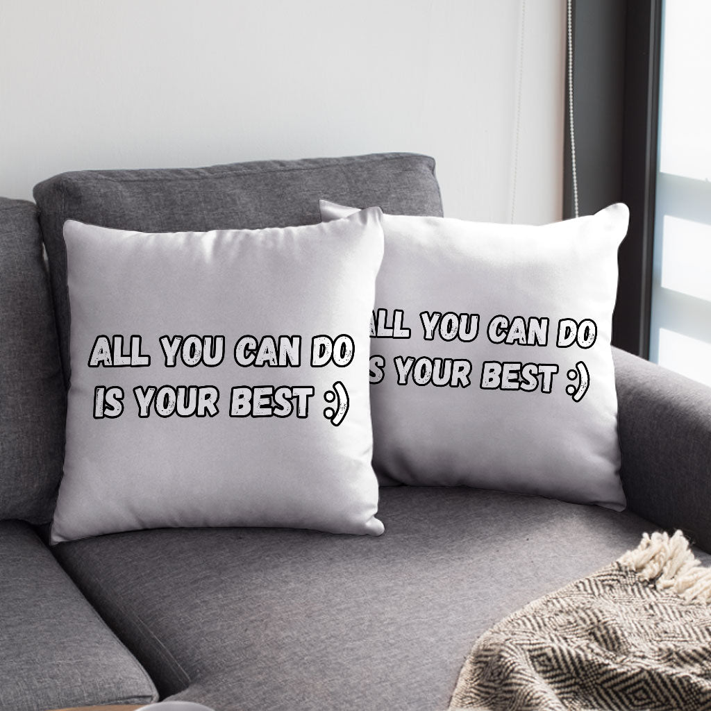 Motivational Square Pillow Cases - Best Quote Pillow Covers - Cool Print Pillowcases