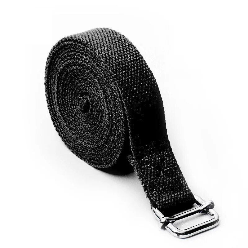 Premium Cotton Yoga Stretch Strap - 2.5m Durable D-Ring Belt for Enhanced Flexibility & Fitness