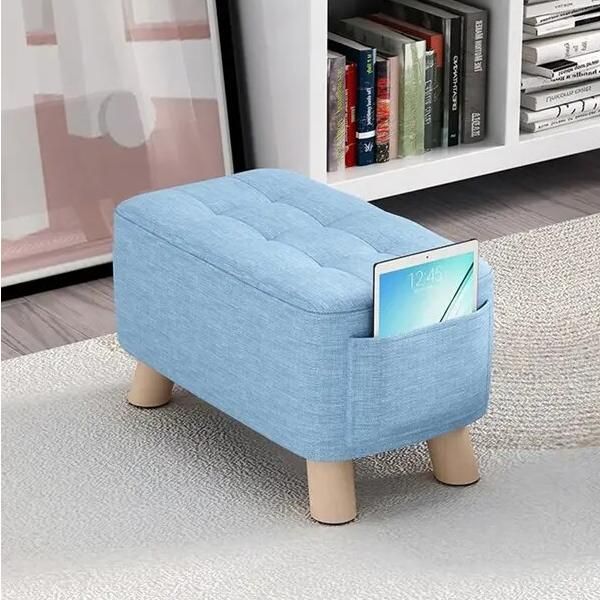 Modern Minimalist Wooden Ottoman & Stool