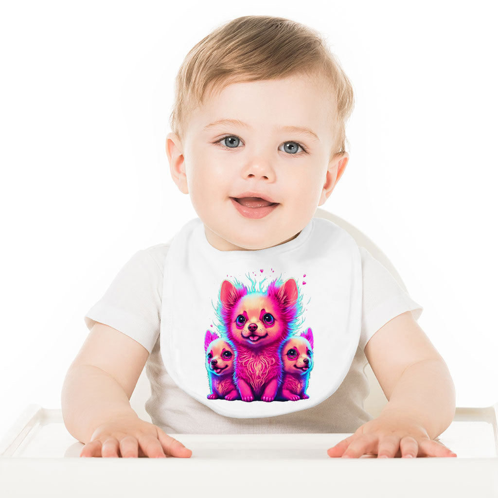 Kawaii Dog Baby Bibs - Cute Baby Feeding Bibs - Best Design Bibs for Eating