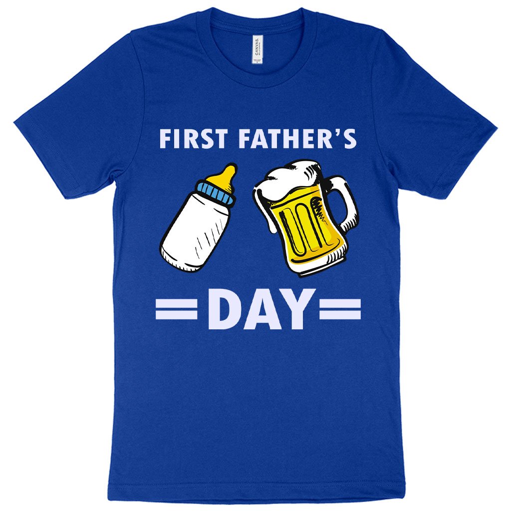 First Father's Day T-Shirt - Funny Father's Day T-Shirts