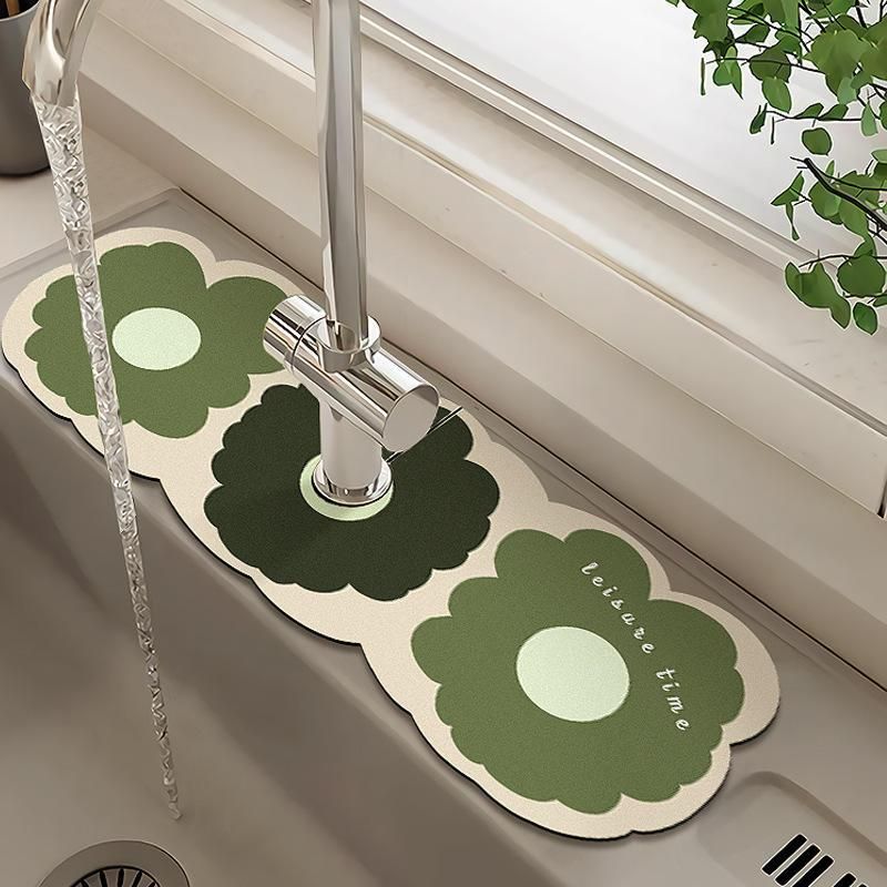 Eco-Friendly Diatom Mud Absorbent Mat for Kitchen and Bathroom