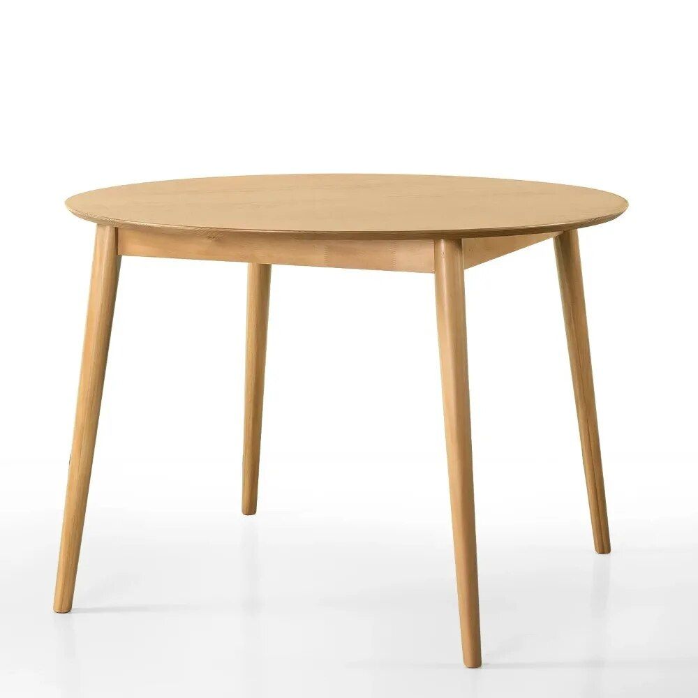 Modern 42" Round Wood Dining Table