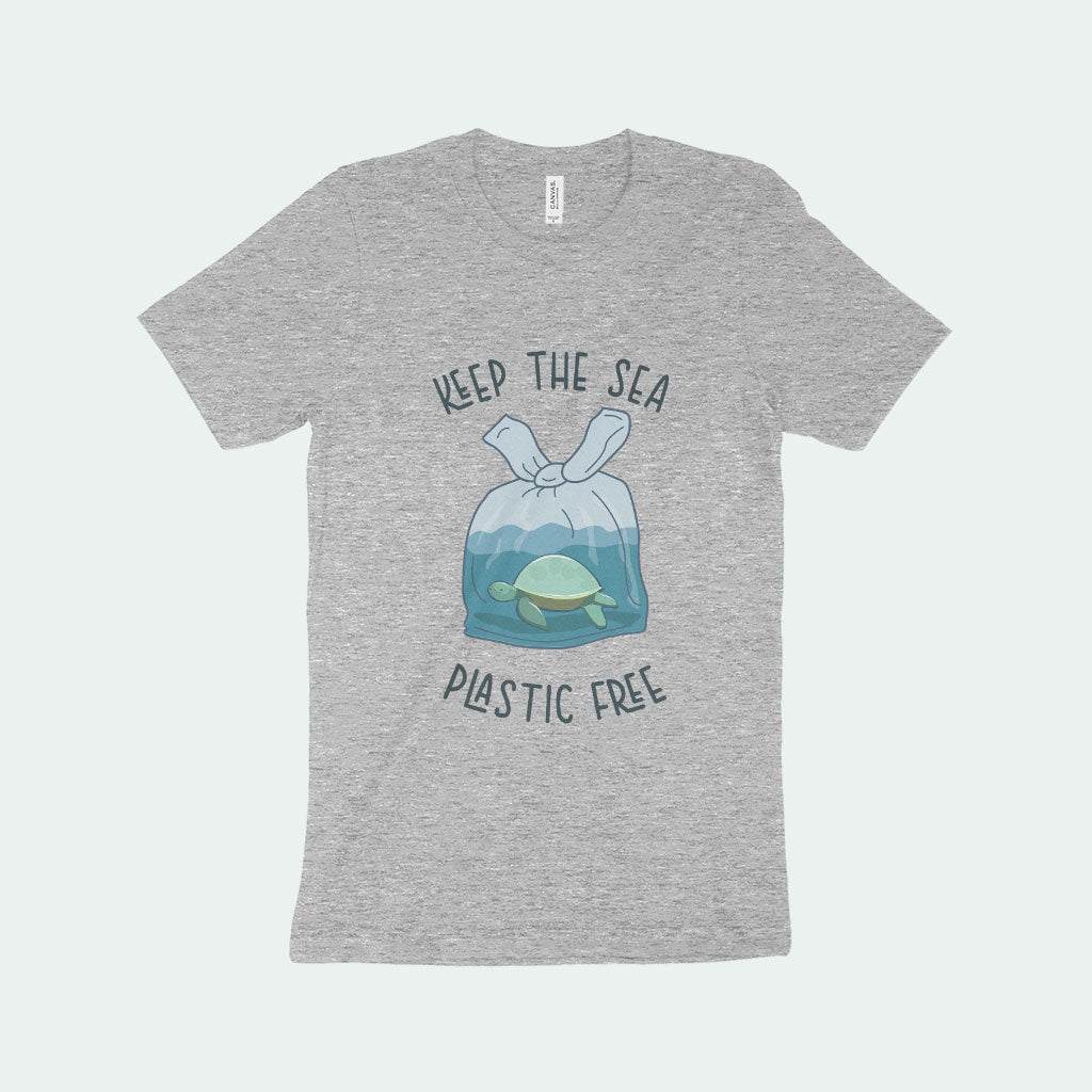 Keep the Sea Plastic Free Unisex Jersey T-Shirt Made in USA