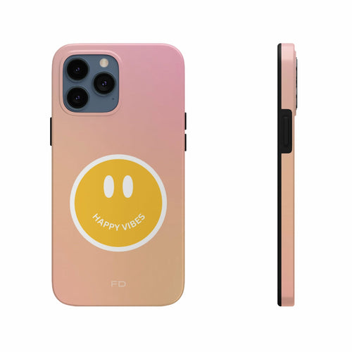 Happy Vibes Tough Case for iPhone with Wireless Charging