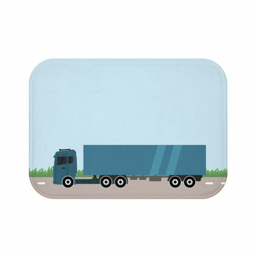 Truck On The Road Bath Mat