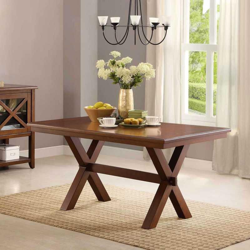 Modern Minimalist Crossing Dining Table