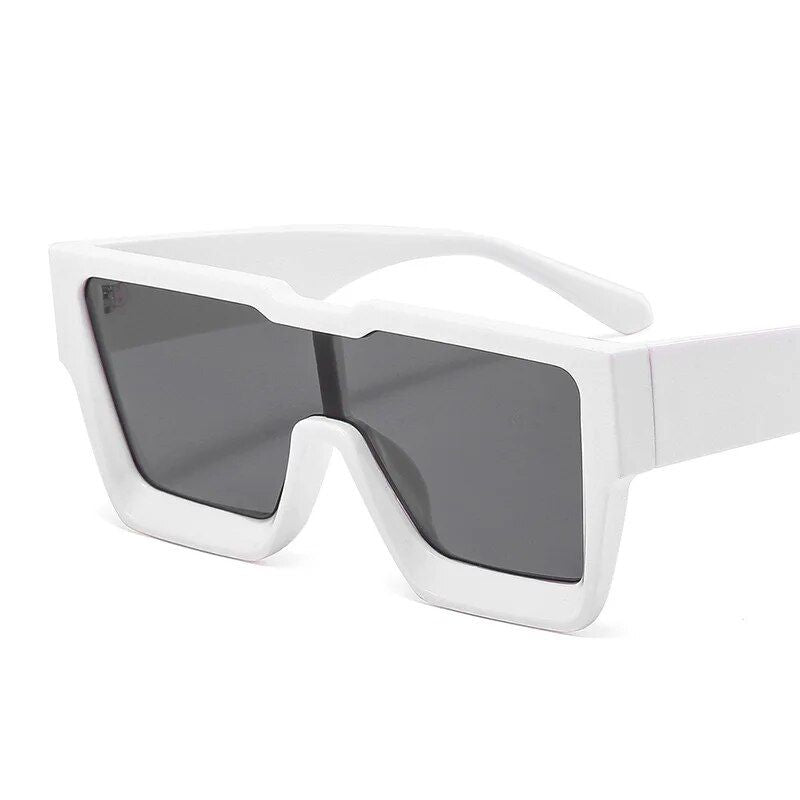 Oversized Square Sunglasses - Vintage Unisex Sunnies with UV400 Protection