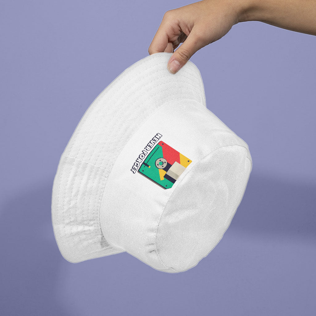 Never Forget Bucket Hat - Funny Hat - Printed Bucket Hat