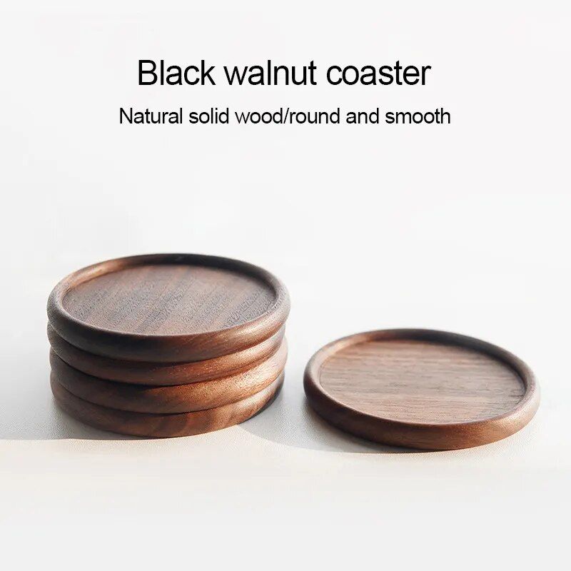 Eco-Friendly Wooden Coaster - Heat Resistant Cup & Teapot Mat