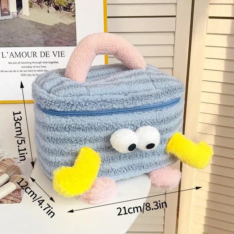 Charming Plush Travel Cosmetic Bag