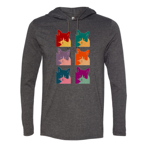 Cat's Today Long Sleeve Hooded T-Shirt