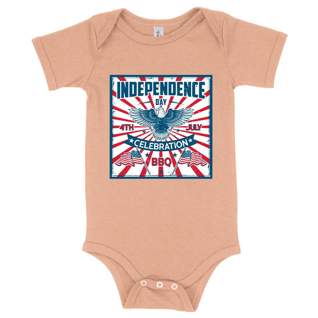 Baby Independence Day Celebration Onesie - Vintage Independence Day Onesie - Patriotic Onesie