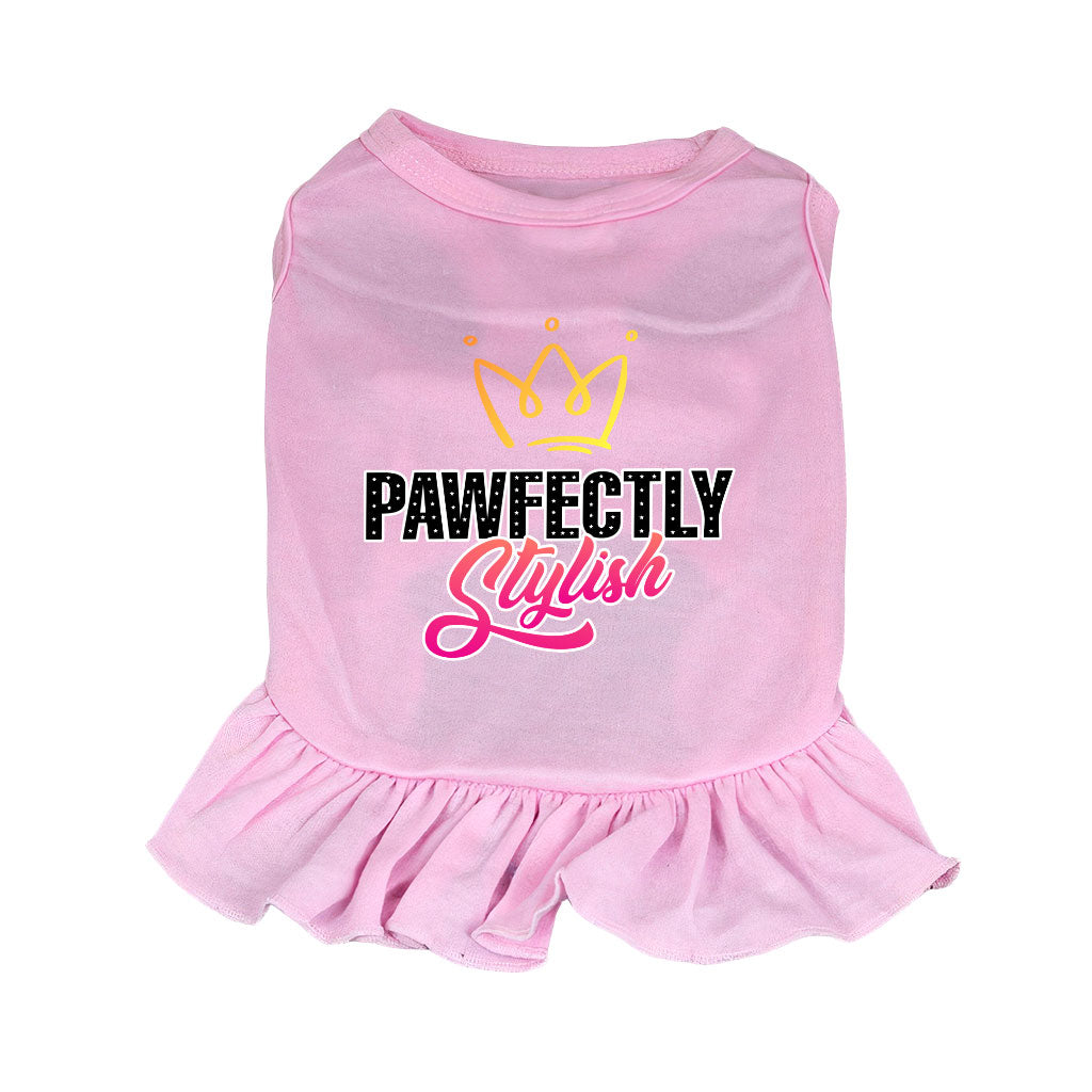 Pawfectly Stylish Dog Sundress - Crown Dog Dress Shirt - Printed Dog Clothing