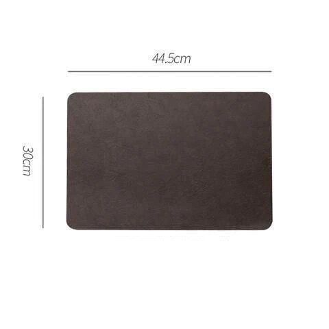 Elegant Heat-Resistant Leather Placemats for Home and Cafe