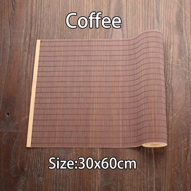 Elegant Bamboo Table Mat - Eco-Friendly Japanese Style Insulated Dining Runner