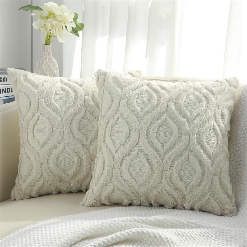 Luxury Geometric Cotton-Linen Throw Pillow Cover