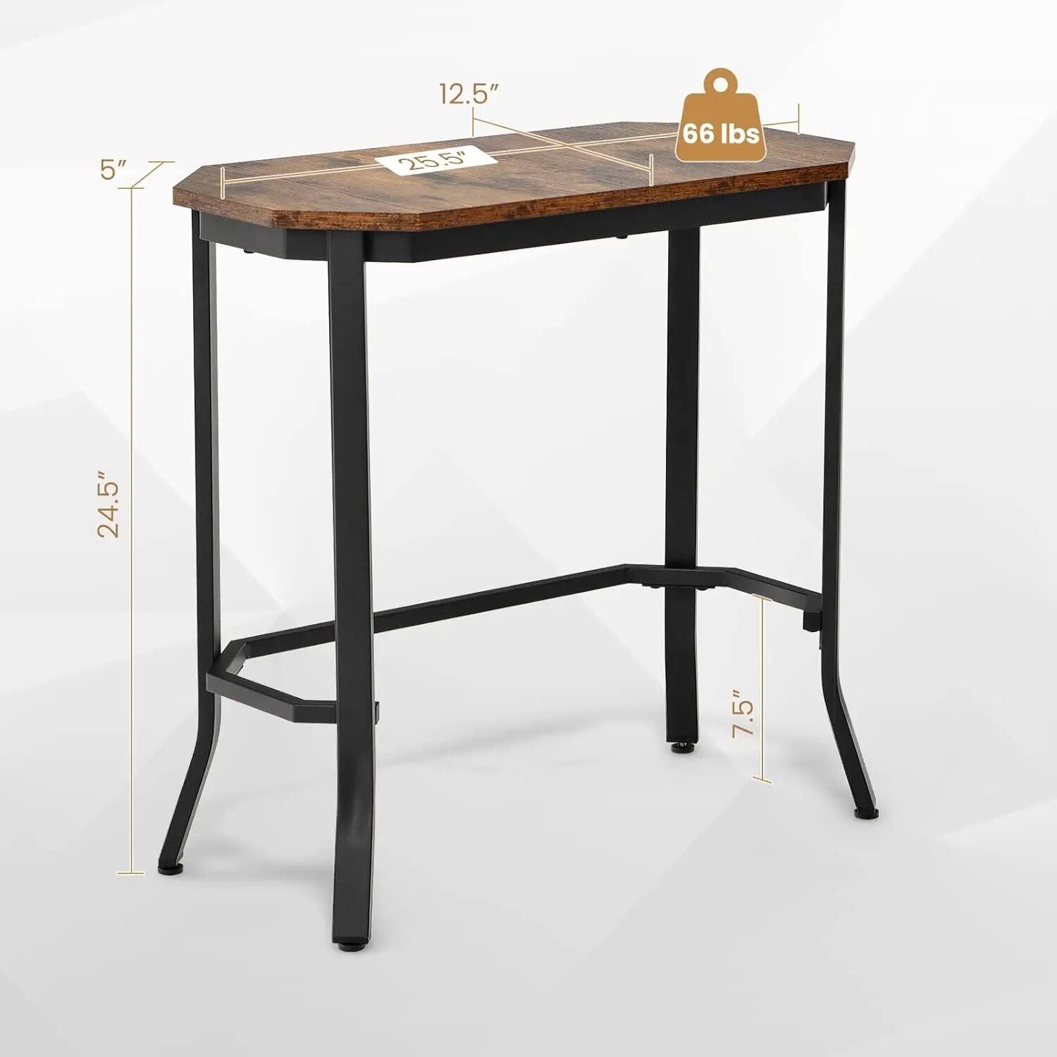 Compact Industrial Side Table