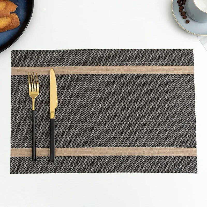 Elegant Polyester Placemats for Dining - Durable, Eco-Friendly Table Mats for Home & Party Decor