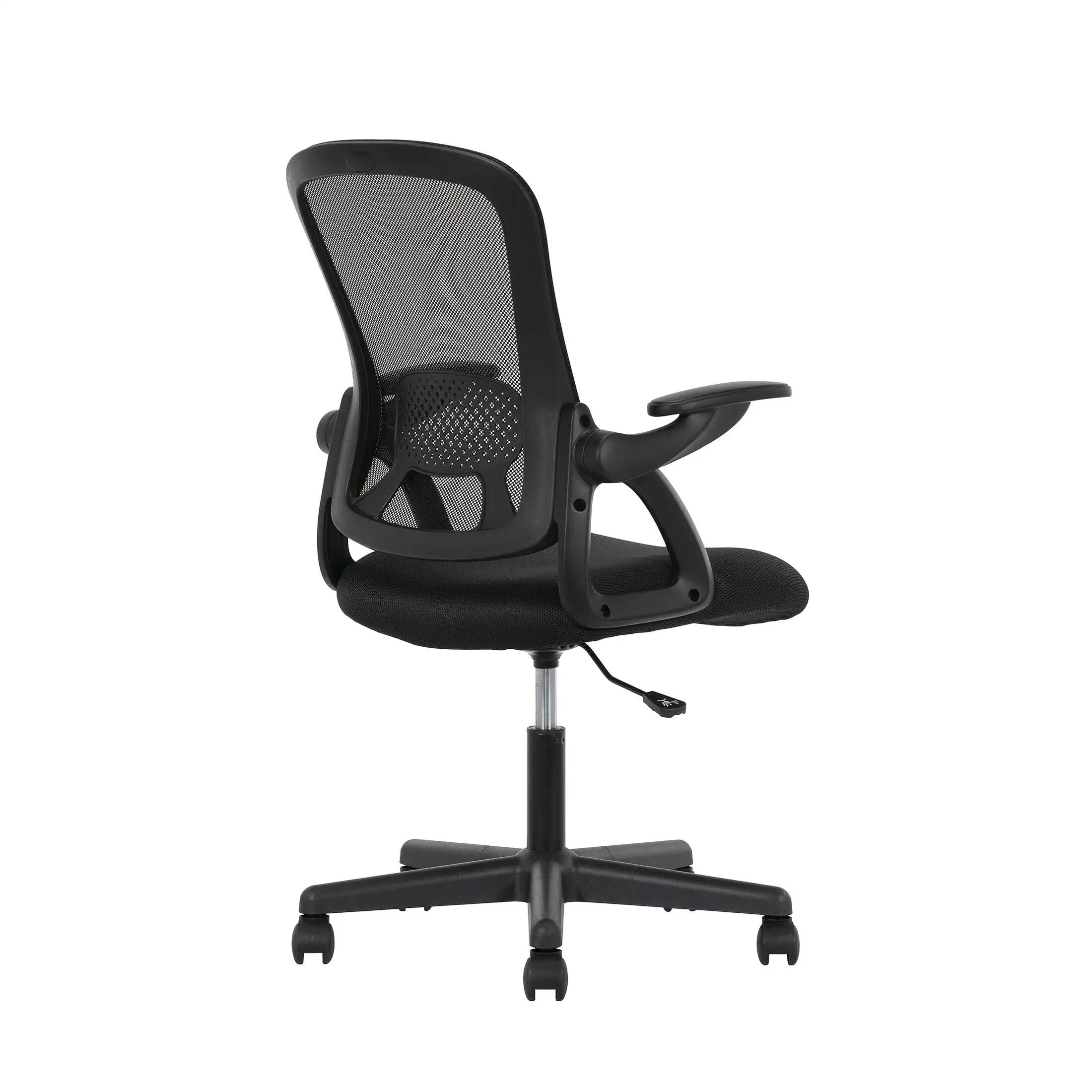 Ergonomic Mesh Task Chair with Flip-up Arms and Lumbar Support