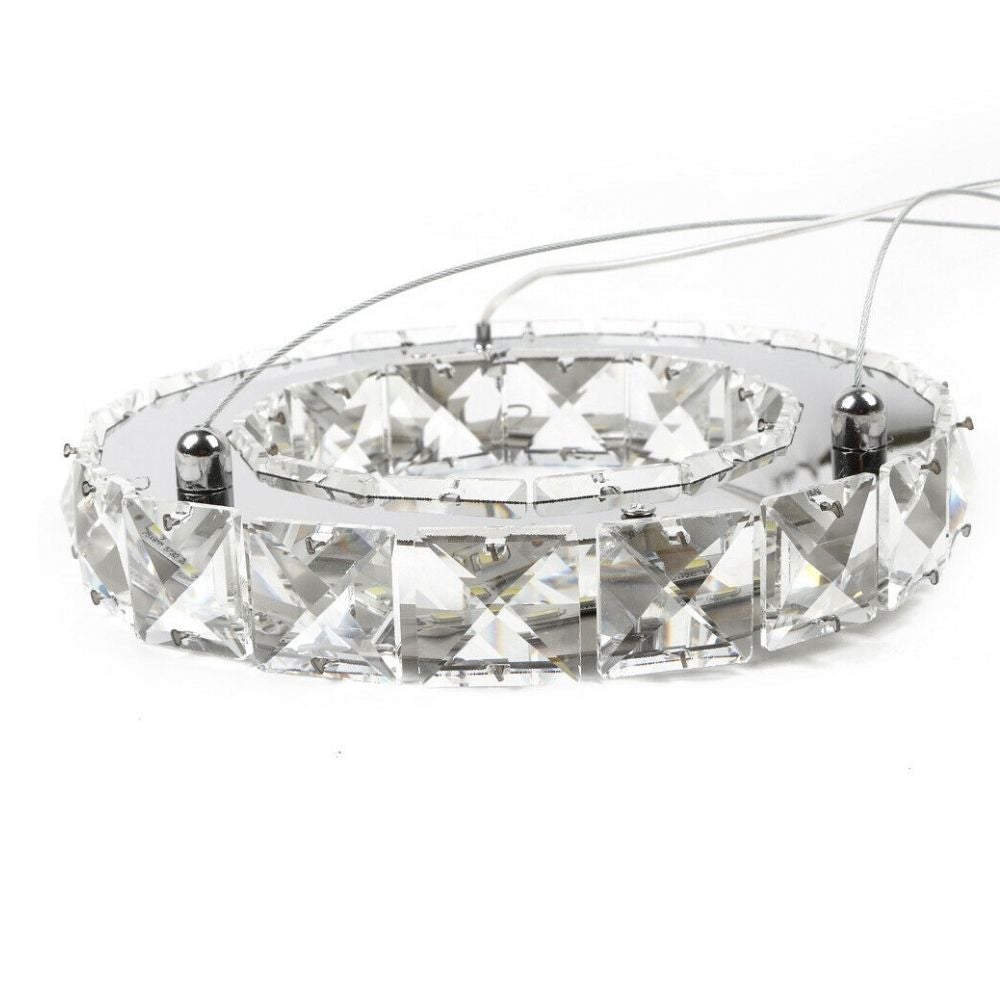 Chandelier Double Ring Hanging LED Light Fixture