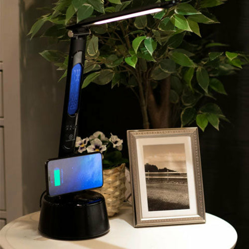 LumiChargeT2W -5 in 1- Desk Lamp, Bluetooth Speaker & Wireless Charger