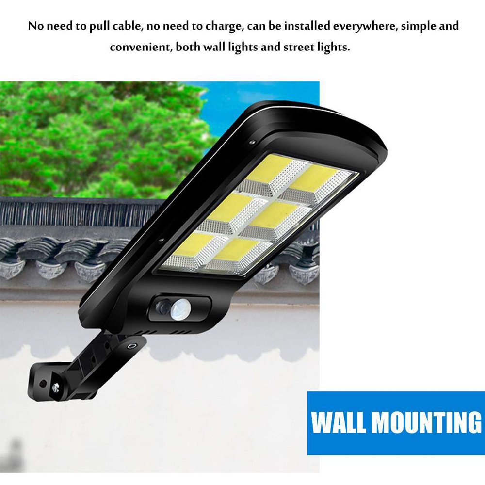 Solar Street Light Outdoor 72COB LED Remote Control Light Waterproof