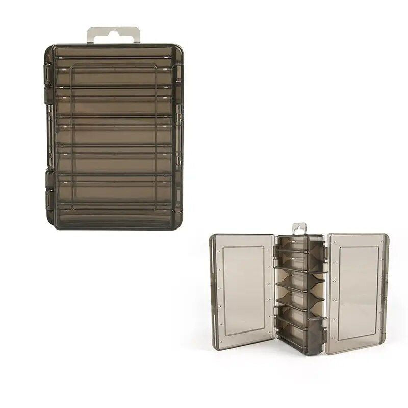 Double-Sided 12-Compartment Fishing Tackle Box: Durable, Multi-Functional Organizer for Anglers