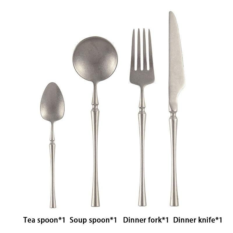 Elegant 304 Stainless Steel Cutlery Set