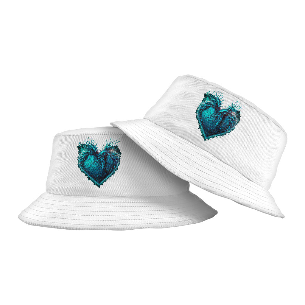 Ice Design Bucket Hat - Winter Art Hat - Ice Bucket Hat