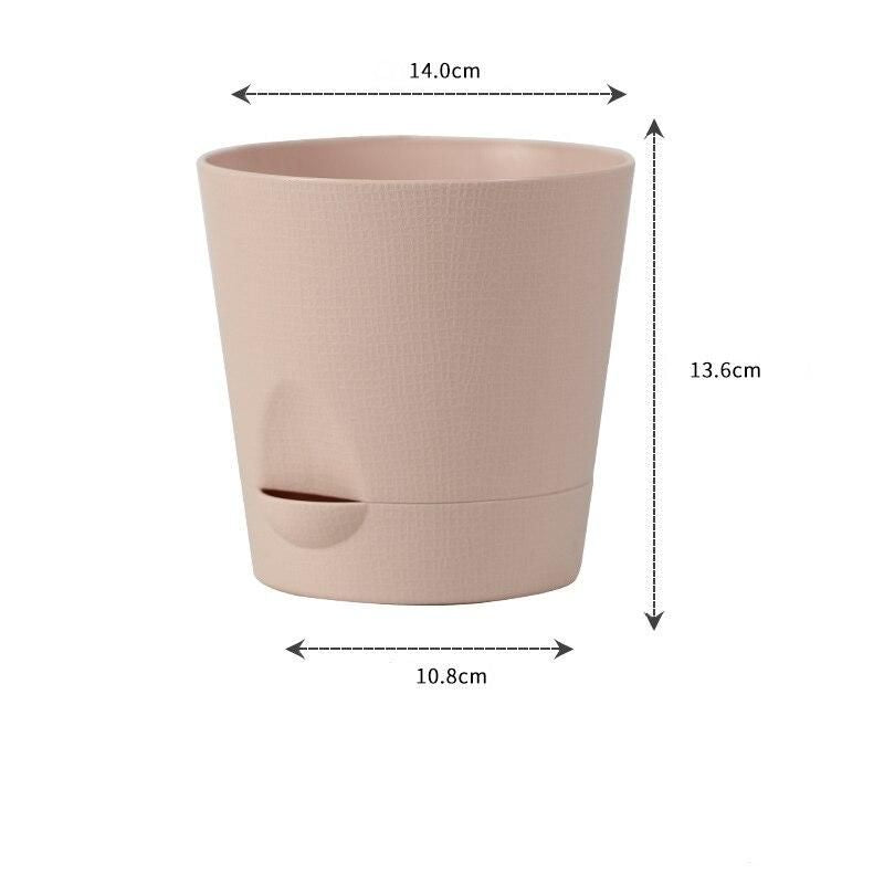 Modern Self-Watering Double Layer Flower Pot for Indoor & Outdoor Decor