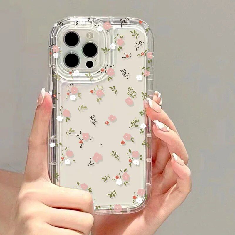 Love Heart Transparent Phone Case for Various Samsung Models