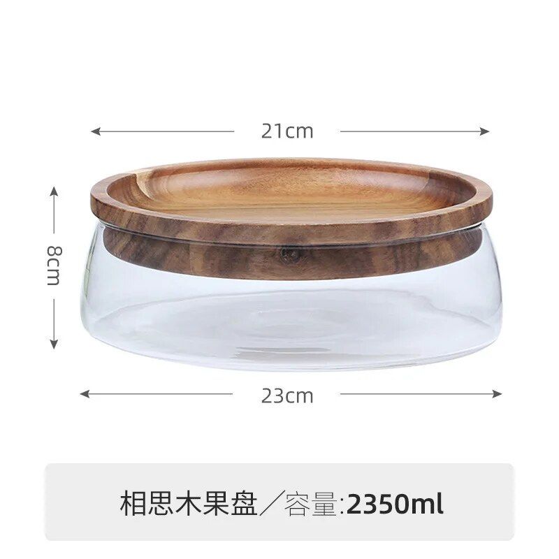 Creative Acacia Wood Nut Fruit Plate