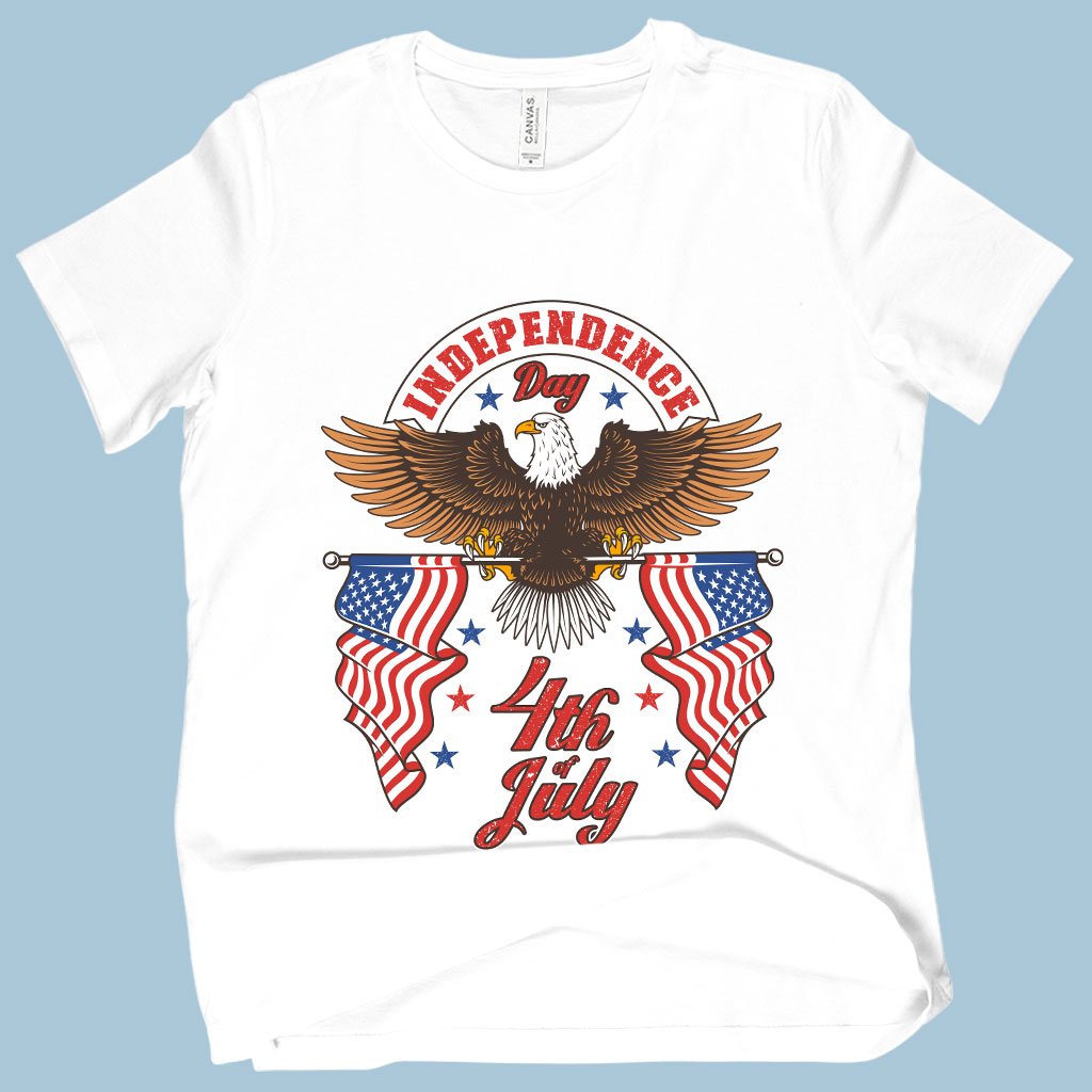 Women's Independence Day 4th of July T-Shirt - Independence Day T-Shirts - Patriotic USA T-Shirt