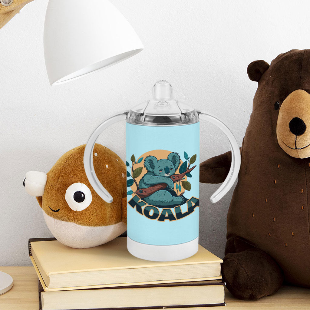 Koala Sippy Cup - Cute Animal Baby Sippy Cup - Printed Sippy Cup